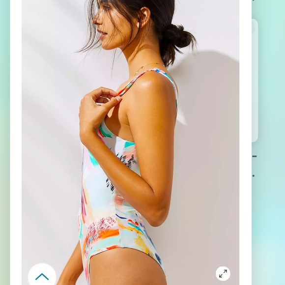 Anthropologie NWOT Painterly One-Piece Swimsuit Size S. - Picture 3 of 10